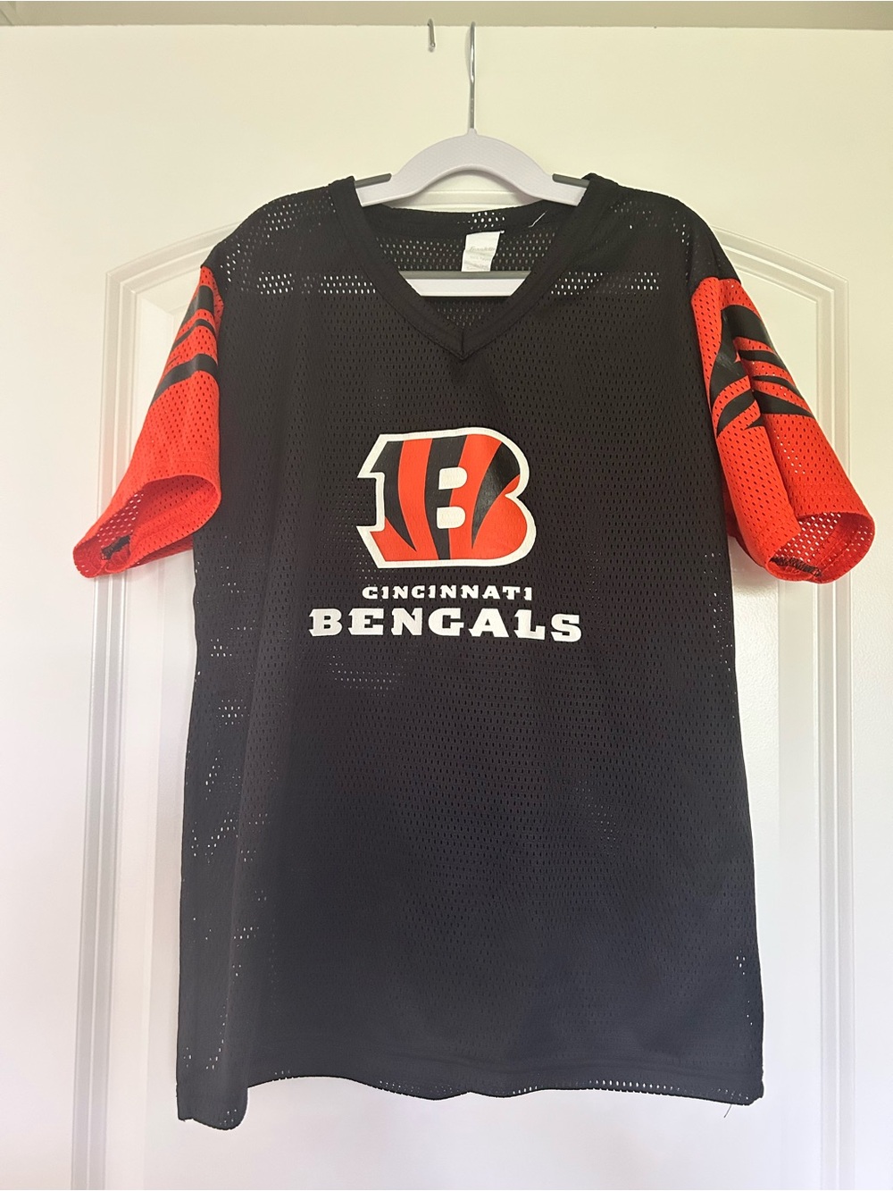 Cincinnati Bengals Kids Black and Orange Mesh Jersey